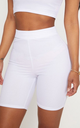 Women Solid Color High Waist Shorts Stretchy Seamless Slim Cycling Yoga Pants