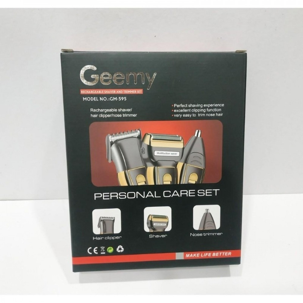 Geemy 3 in 1 Rechargeable Shaver & Trimmer