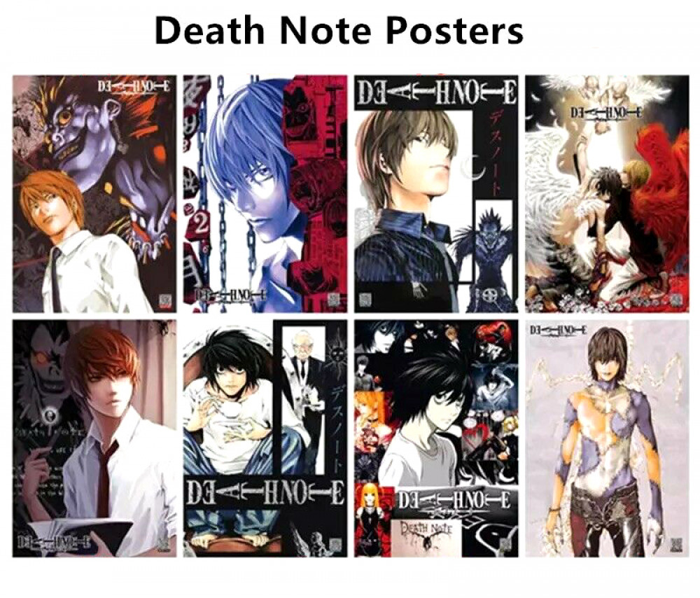 Death Note Anime Posters (Set of 8 Pcs)