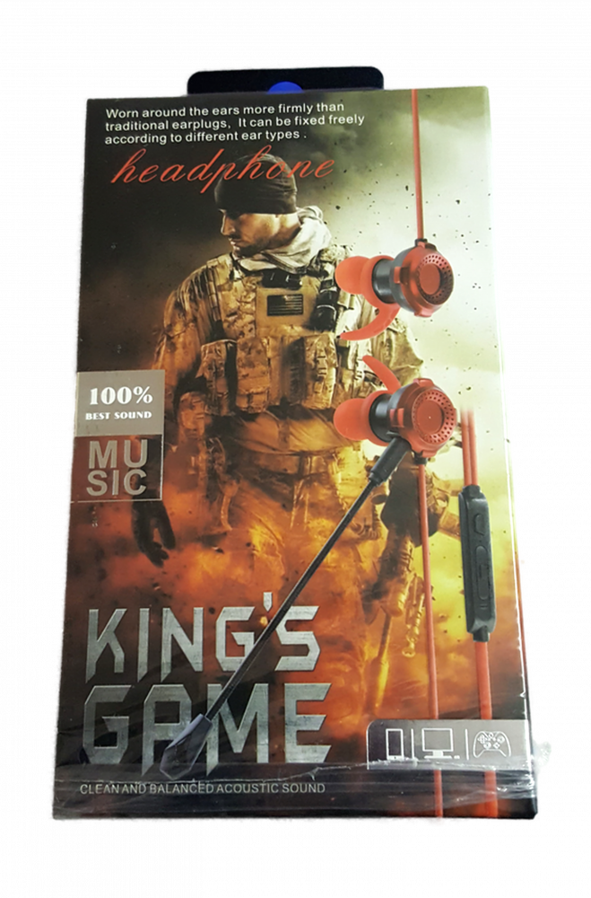 Mobile King's Gaming Earphone Red XG-120