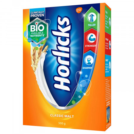 HORLICKS REGULAR MALT REFILL 500GM